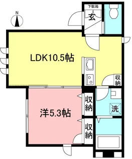 ガーデンテラス梅丘【1階】の間取り