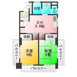 サンハイツ橋本第1【2階】の間取り