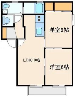 グランドール連取 E【1階】の間取り