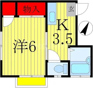 リバーフィールド柏【2階】の間取り