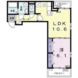 ソレアード西尾久【3階】の間取り
