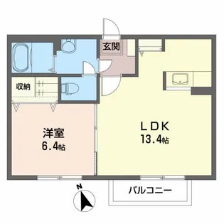 レイクヴィラ若葉【2階】の間取り