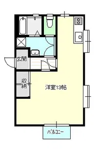 コーポスワン【1階】の間取り