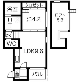 ミレニア栄生【2階】の間取り