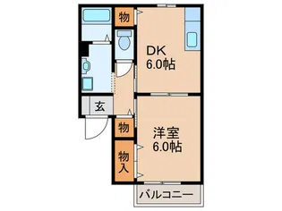 ブランアビタシオン【2階】の間取り