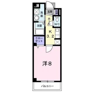 クレール エイメイ【3階】の間取り