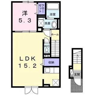 スパライ銀世VIII【2階】の間取り