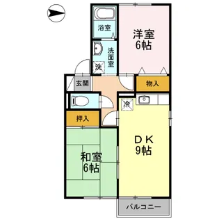 長崎県諫早市多良見町木床【アパート】の間取り