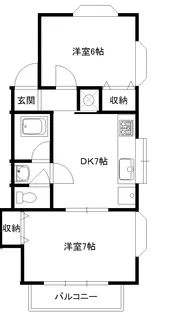 モンシャンブル牛久【2階】の間取り