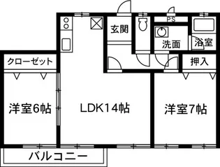 エルコート【3階】の間取り