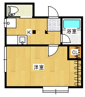 コーポK【1階】の間取り