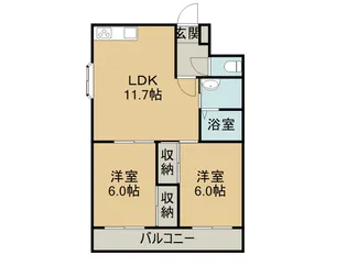 アルテ幕張【4階】の間取り