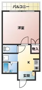 ベルメゾン鯉池【1階】の間取り