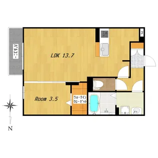 フィエスタ 1号館【1階】の間取り