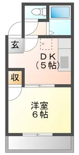 鐘尾アパート【2階】の間取り