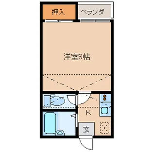 コーポオータム【2階】の間取り