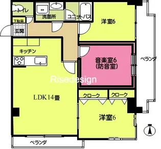 カワタビル1【4階】の間取り