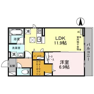 D-NORTH【2階】の間取り