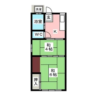 誉田スカイコート【1階】の間取り