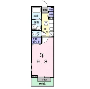 ビッグウエスト【2階】の間取り