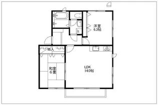 グリーンパークさはらご【2階】の間取り