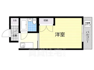 ハッピーハイツD棟【2階】の間取り