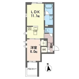グリーンフォレスト学芸大学【1階】の間取り
