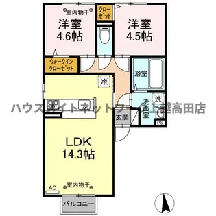 ノーブル スクエア C【2階】の間取り