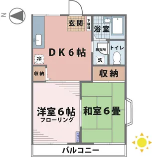 メゾンリヴェール【2階】の間取り