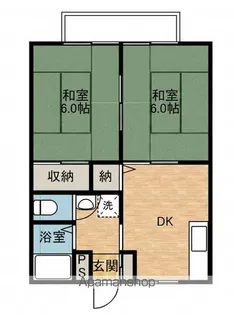 サンライズハイツ【1階】の間取り