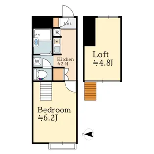 フラッツスクエア【2階】の間取り