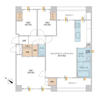 コニファーハウス【3階】の間取り
