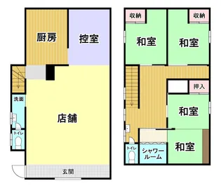 群馬県富岡市富岡【一戸建】の間取り