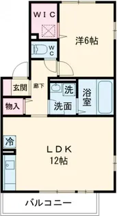 1LDKの間取り画像