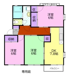 小野アルトハイム A【1階】の間取り