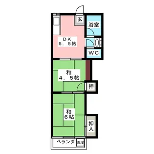 千葉コーポ【2階】の間取り
