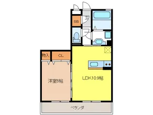 岐阜県岐阜市津島町5【マンション】の間取り