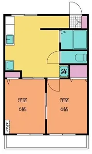泰平マンションII【1階】の間取り