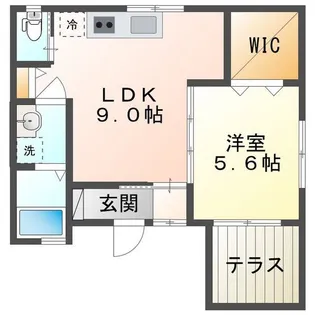 エフコーポ東山【2階】の間取り