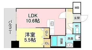 F STAGE折尾【8階】の間取り