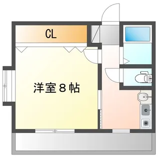広島県広島市中区江波南3【マンション】の間取り