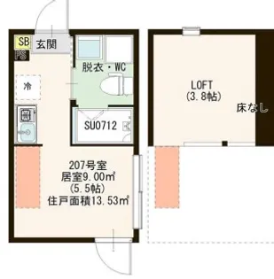 東京都板橋区大山西町【アパート】の間取り