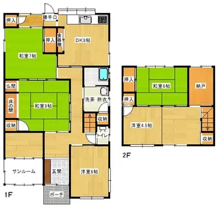 静岡県浜松市中央区米津町【一戸建】の間取り