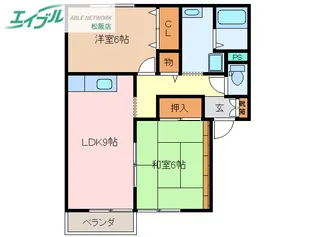 メゾンはしもとII【2階】の間取り