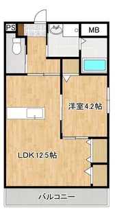 ライフサポートマンション彩里【3階】の間取り