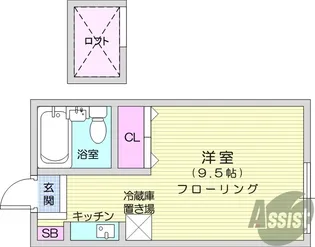 山建(田高)【1階】の間取り