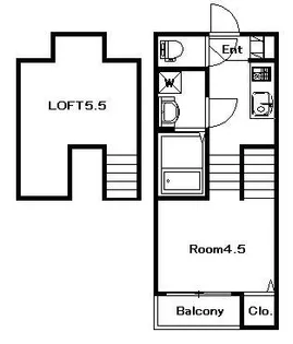 MODERN PALAZZO 住吉レジサム【1階】の間取り