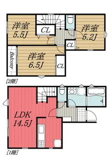 千葉県佐倉市鏑木町【一戸建】の間取り