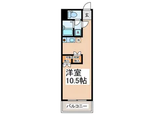 ローズコート境川【7階】の間取り