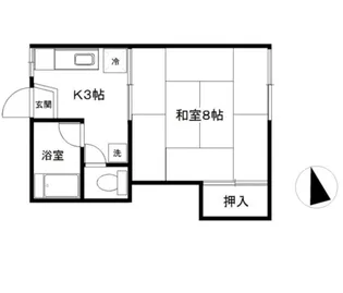コーポあんさい【2階】の間取り